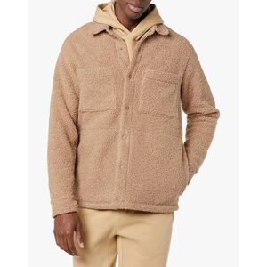 NEW Amazon Essentials Men's Recycled Polyester Sherpa Jacket XL